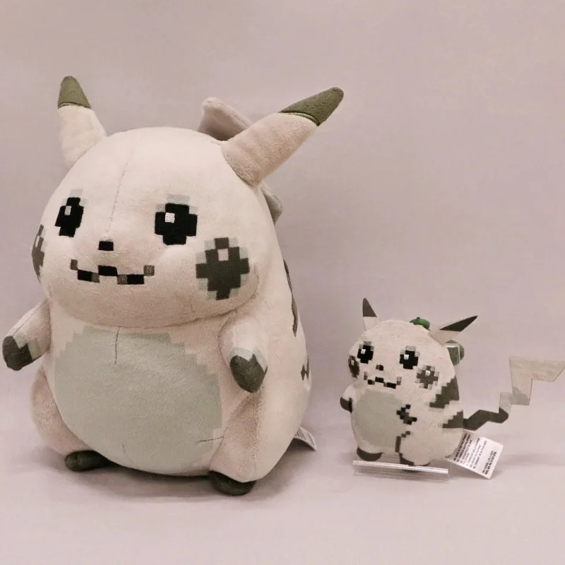 Genuine Pokemon Center Series 30th Anniversary Classic Pikachu Pixel Style Cute Plush Doll Stuffed Toy Ornament Peripheral Gift