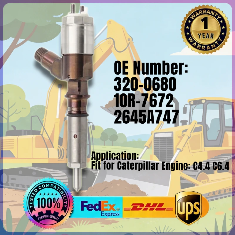 

Fuel Injector 320-0680 10R-7672 2645A747 3200680 10R7672 for Caterpillar Engine C4.4 C6.4