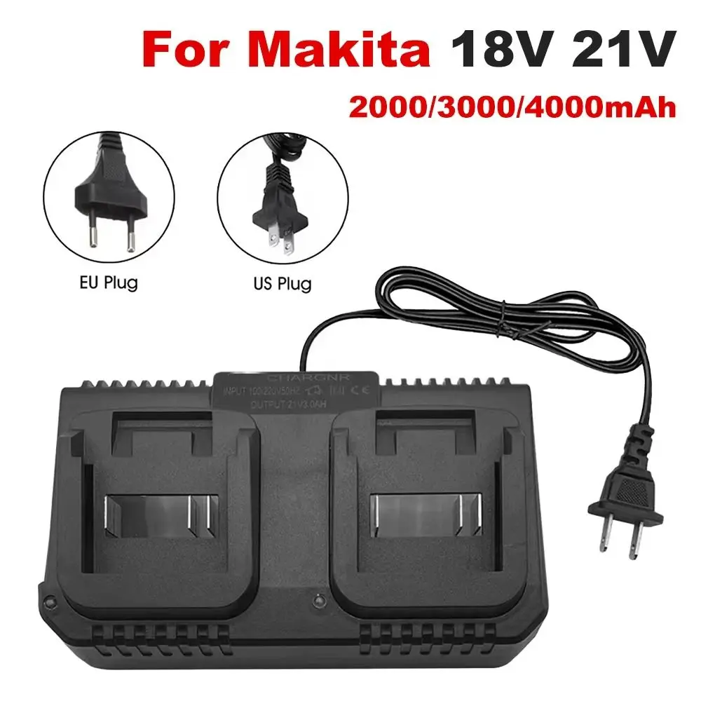 1Pcs 2 Ways Lithium Battery Fast Charger Fast Charging 3A Battery Charger EU/US Plug Power Tool Accessory