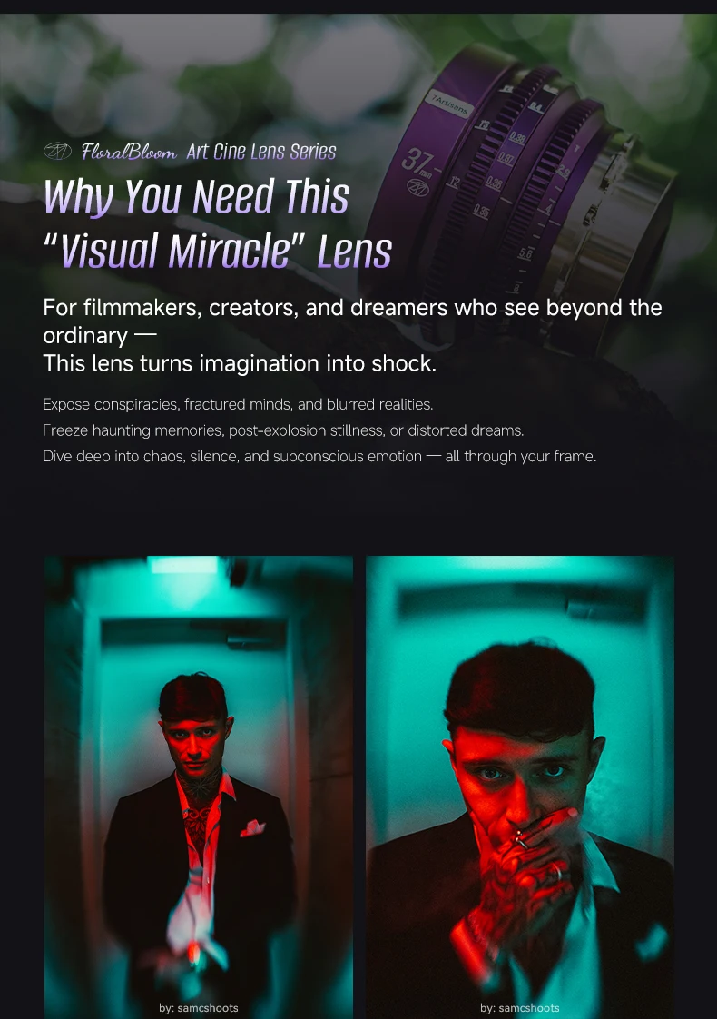 7artisans 57mm T2.9 Vollformat-Objektiv mit großer Blende, Künstler-Bokeh, manueller Fokus, Kamera-Cine-Objektiv für Porträtfotografie mit PL-Anschluss – Detail 11