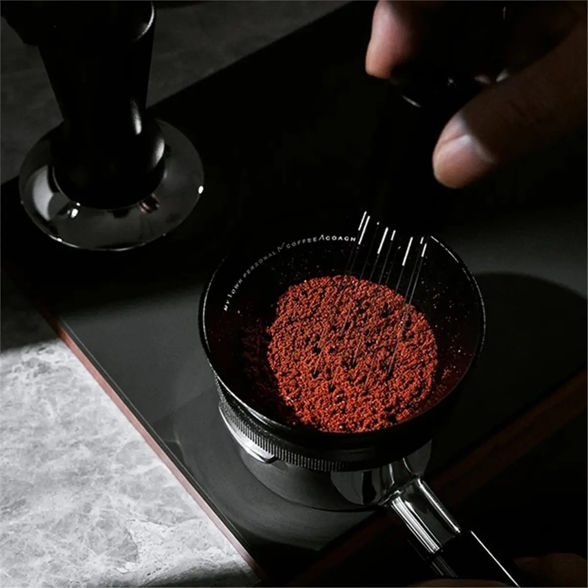 

T78C! Магнитная дозирующая воронка 51/53/58 мм, кольцо для дозирования эспрессо с защитой от проливания, с магнитным креплением, аксессуары для кофемашин, 53 мм