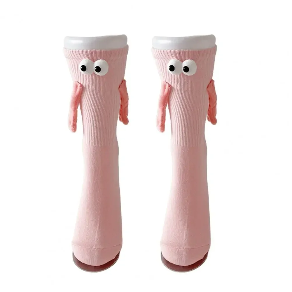 

For Men Women Dopamine Colors Cute Magnetic Socks Funny Magnetic Hand Holding Socks For Couples Novelty Matching Gifts