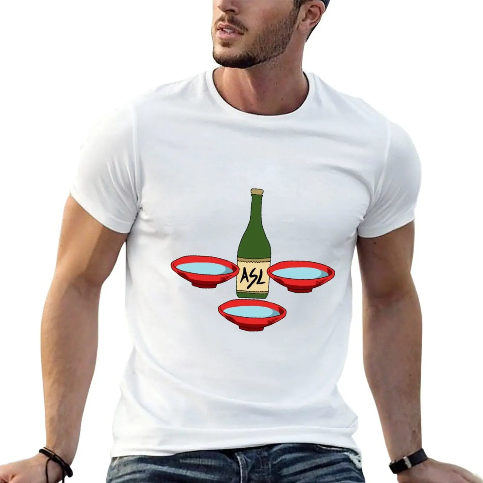

Sake shirt t 100% T-Shirt cotton - cotton man tshirt ASL
