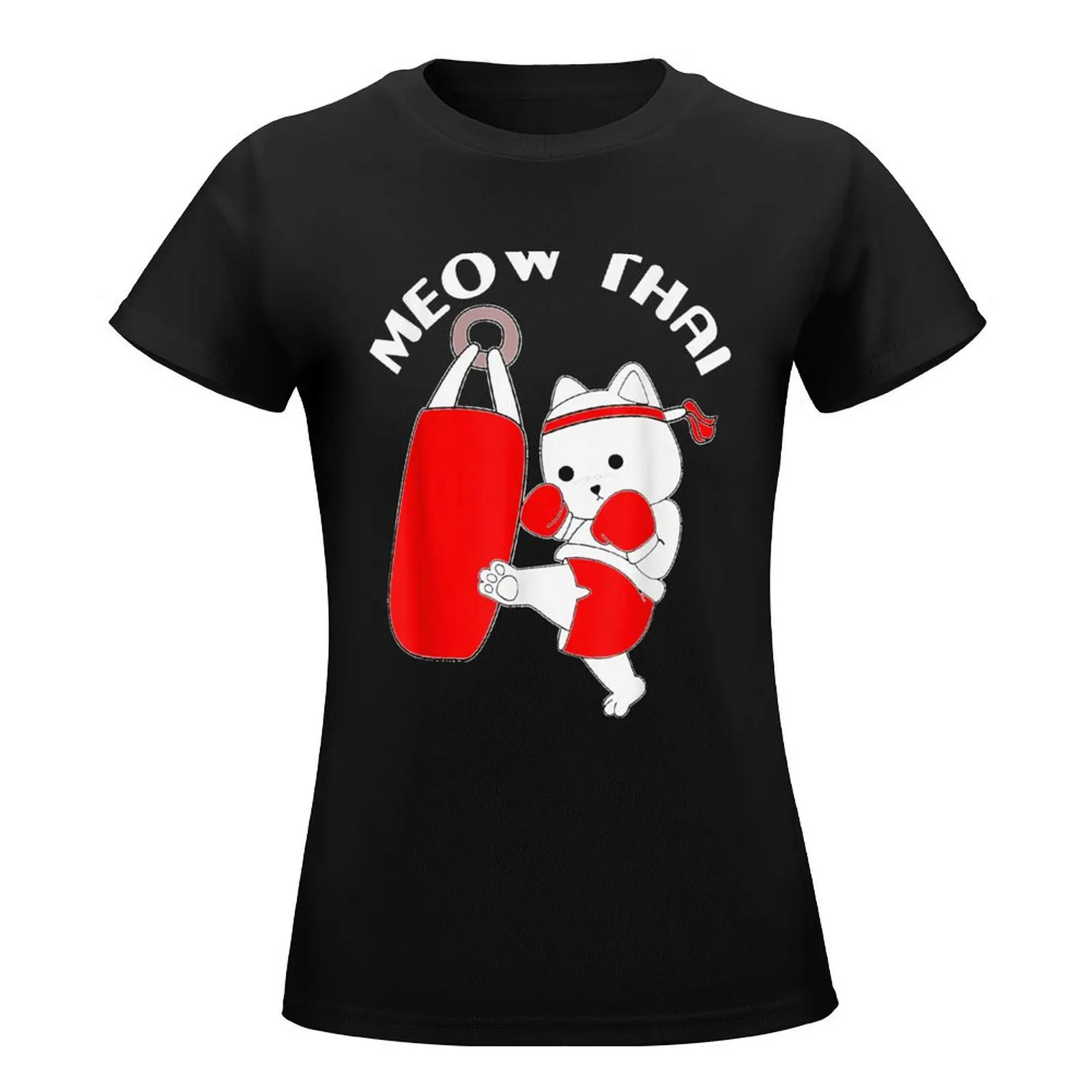 Muay Thai Cat Meow T-Shirt plus size tops vintage clothes quick-drying new edition t shirts for Women