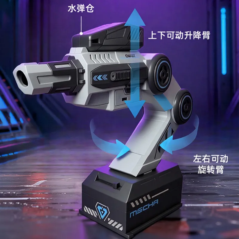 신제품 핫 아이언 워리어 AI 로봇 팔 트랙 건 환영합니다 체감형 제어 역할 놀이 장난감 멋진 기계식 장난감 선물