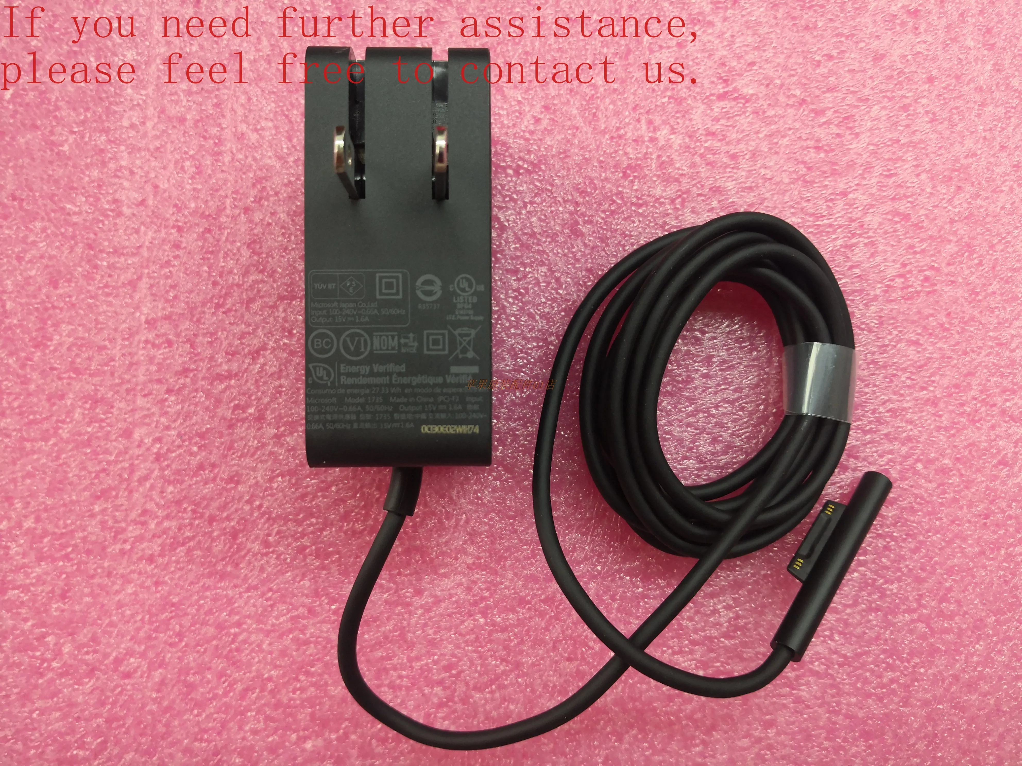 For Microsoft 1824 Tablet Surface Go Power Adapter M3 Charger 15V1.6A 24W 102W