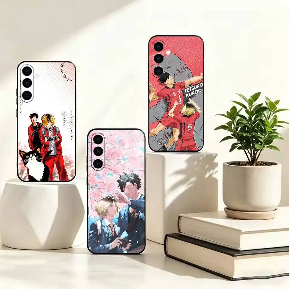 KuroKen CP Anime Volleyball H-Haikyuu  Stand Soft Silicone Phone Case Ultra Thin For Samsung A73 20,21s,22,31,32,52,53,72