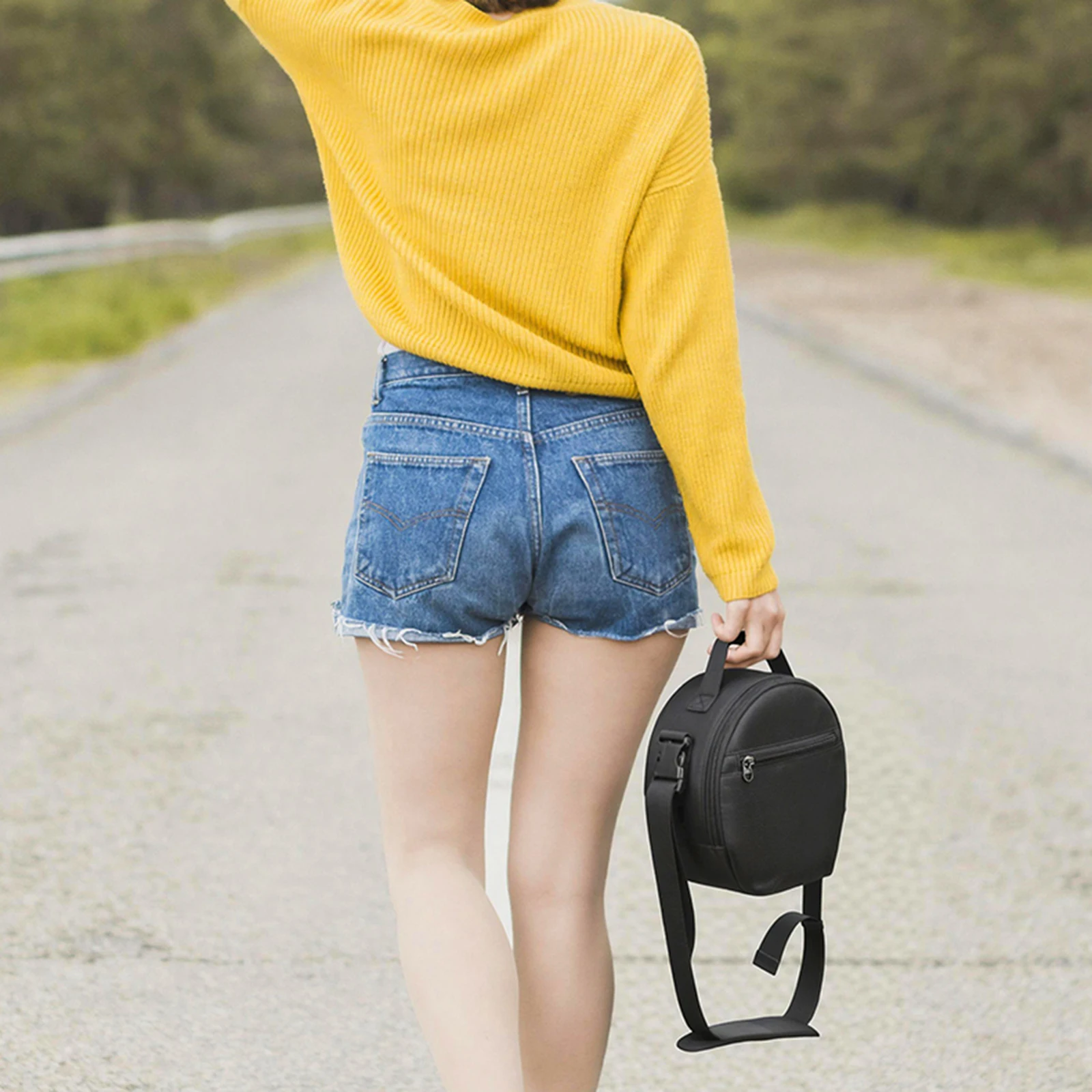 Accessory Pocket Storage Bag with Adjustable Shoulder Strap DJ Headset Storage Bag Compatible for Over-Ear Headphones - view 4
