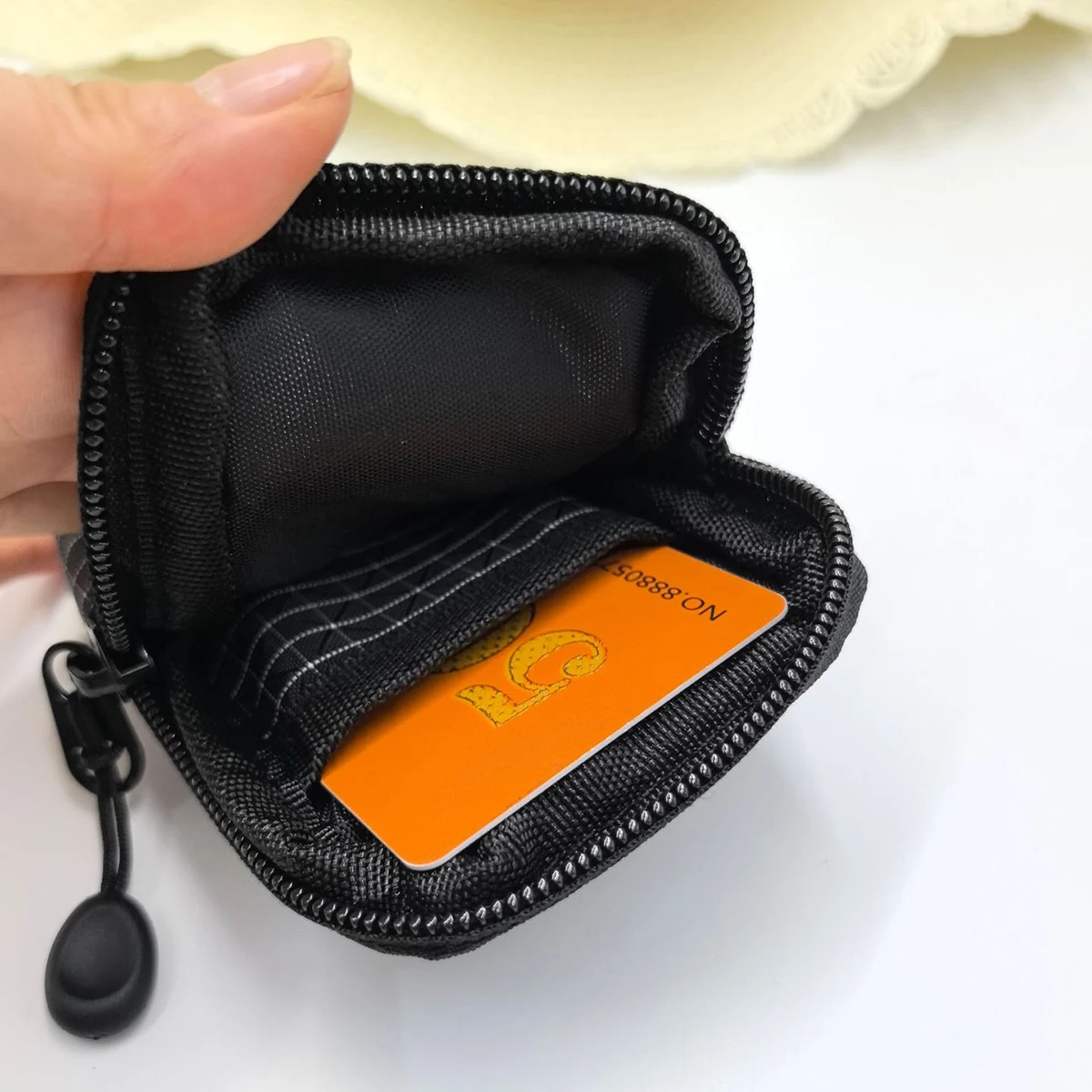 Mini etui EDC na zewnątrz, wykonane z tkaniny Dyneema/X-Pac/Oxford, portfel na karty, klucze, monety, drobiazgi, organizer na monety.