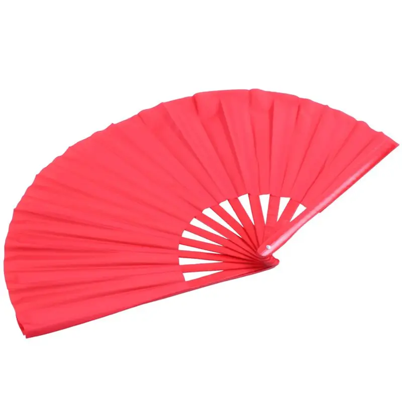 

A89E-3X Bamboo Structure Of Kung Fu Tai Chi Wushu Martial Arts Hand Fan Red