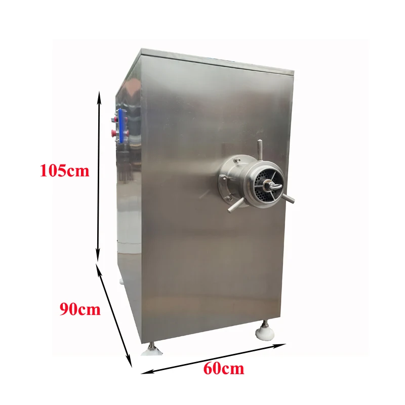 مفرمة اللحم المجمد التجارية ، أوتوماتيكية بالكامل ، 304 من الفولاذ المقاوم للصدأ ، الدهون ، معدات المفرمة دجاج كامل ، 4kW ، 500 كجم في الساعة