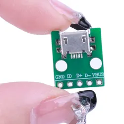 Micro USB To DIP Adapter Board 5pin Female Connector B Type PCB Converter Pinboard SMT Mother Seat