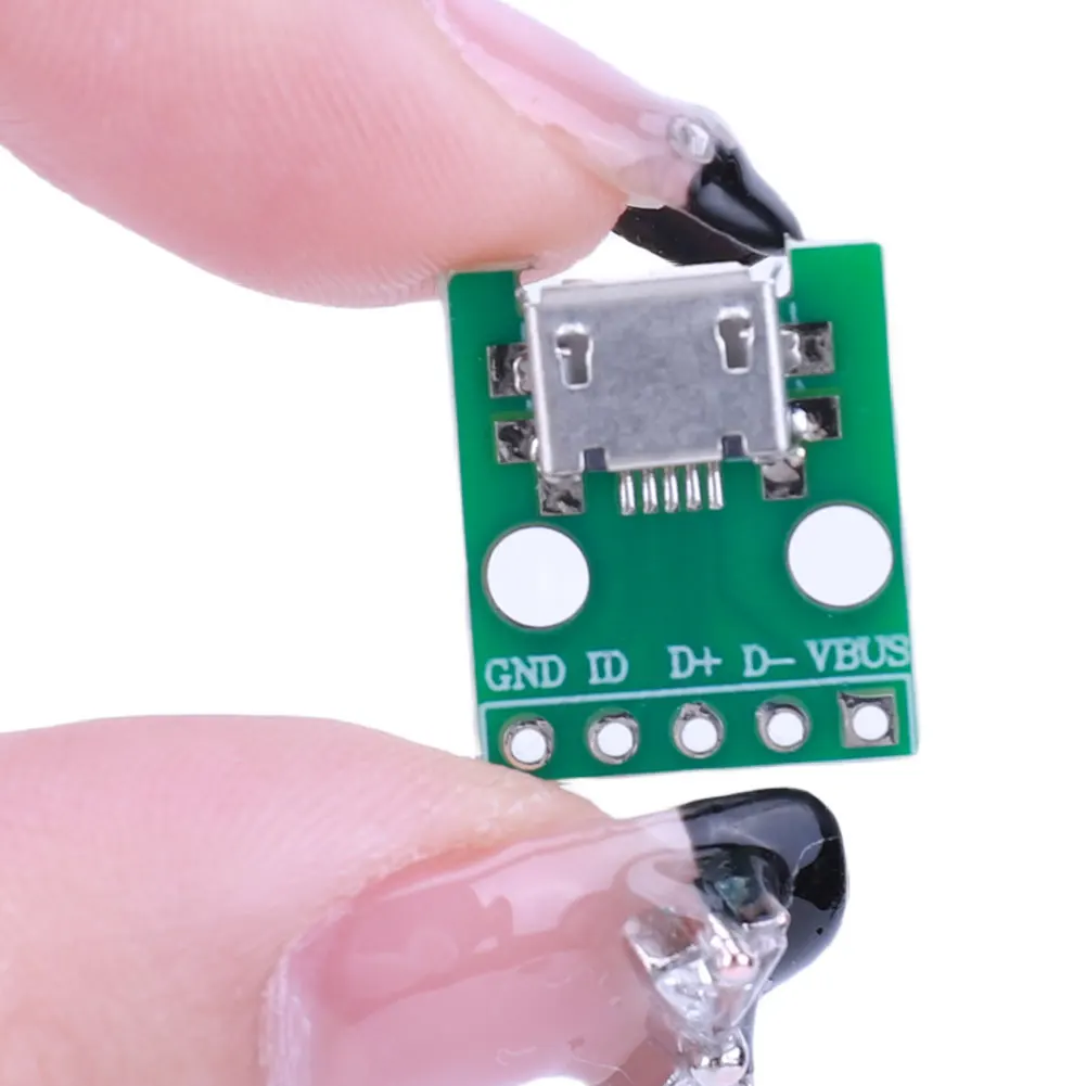 Micro USB To DIP Adapter Board 5pin Female Connector B Type PCB Converter Pinboard SMT Mother Seat