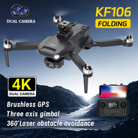 Professional L900SE/KF106 DRONE Quadcopter with 360° Laser Obstacle Avoidance 3-Axis Gimbal Brushless GPS Optical Flow Boy Toy