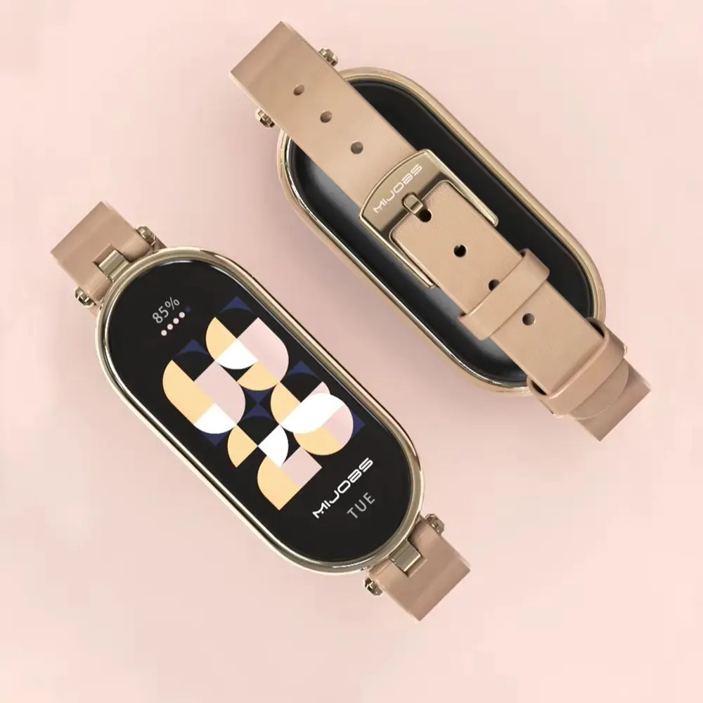 Strap for Xiaomi Mi Band 10 9 8 Bracelet Mijobs Smart Band 8 Strap Miband 9 Small Wrist Leather Wristband Correa