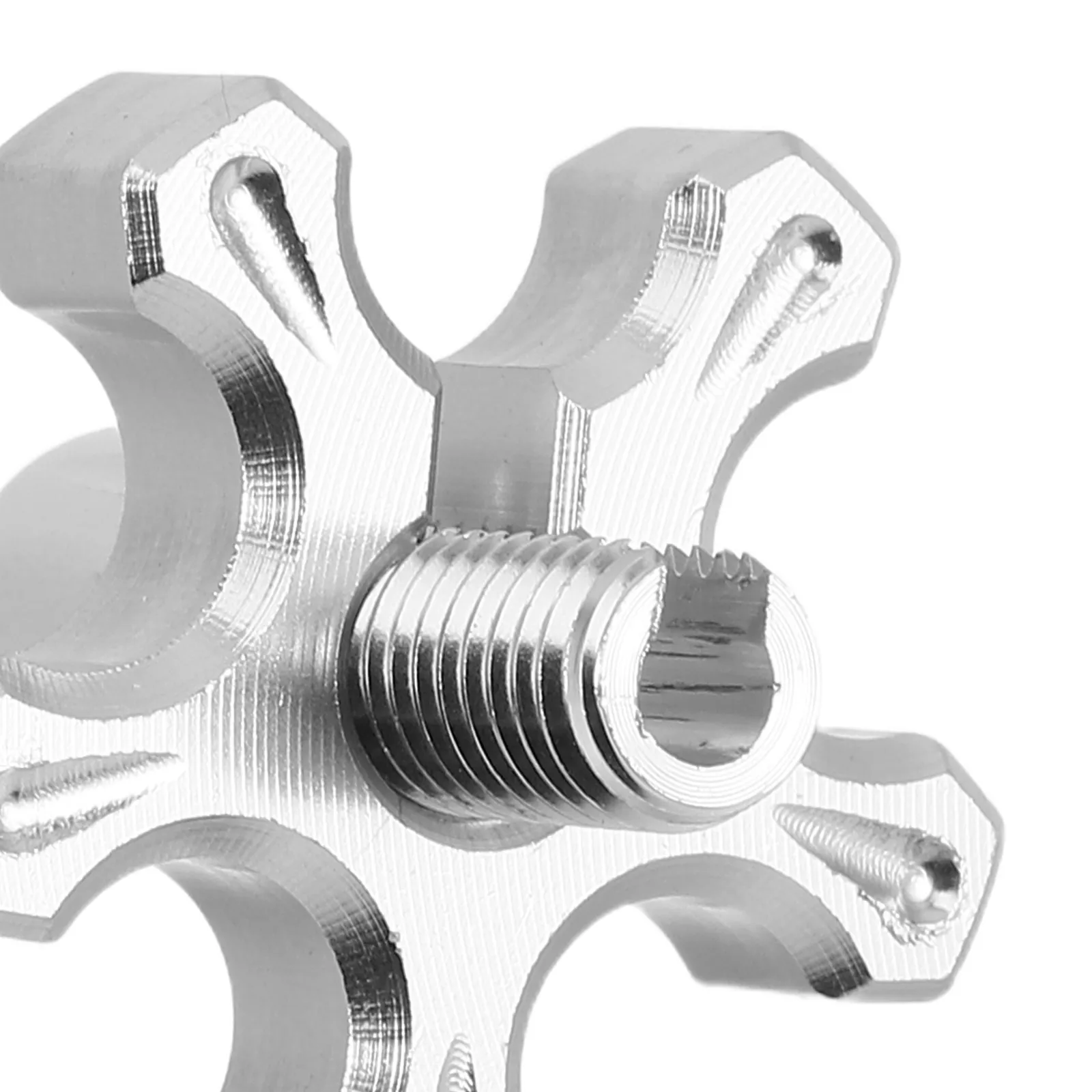Motorcycle Clutch Adjustment Screw Slotted Aluminum Alloy Silver Precise Tuning Cable Tension Adjuster Universal Bike Part view 4