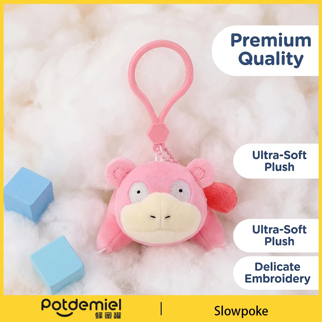 Potdemiel Pokemon Slowpoke Plush Toy Keychain Stuffed Doll Bag Pendant Backpack Ornament Keyring Purse Handbag Gift Kids Adults - view 2