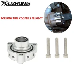 Aluminum Silver Adapter Auto turbo Bolt-On Top Mount Blow Off Dump For BMW Mini Cooper S Turbo Engines Valve Kit