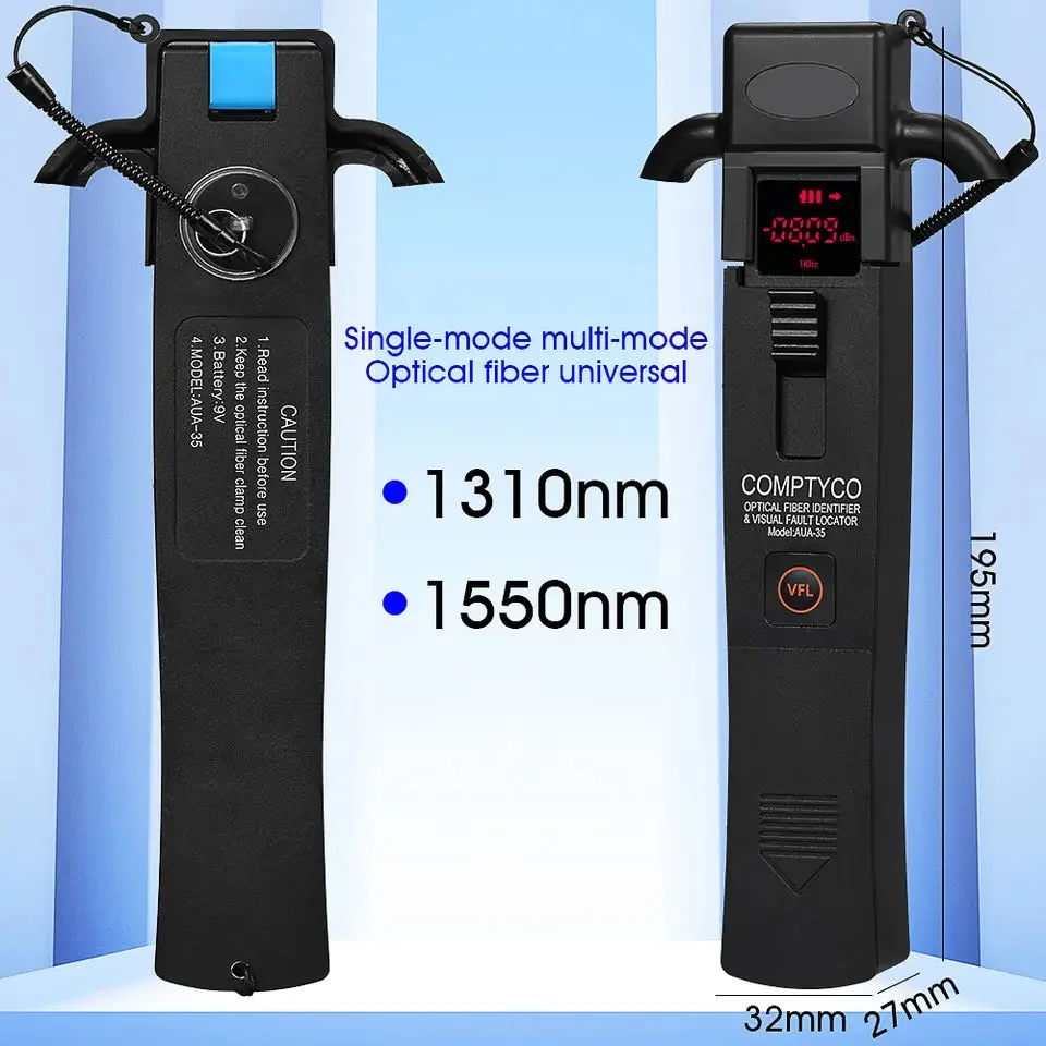 800-1700nm Live Fiber Detector Identifier with 4 Adapter Type optic tool tester meter cable test fiber optic