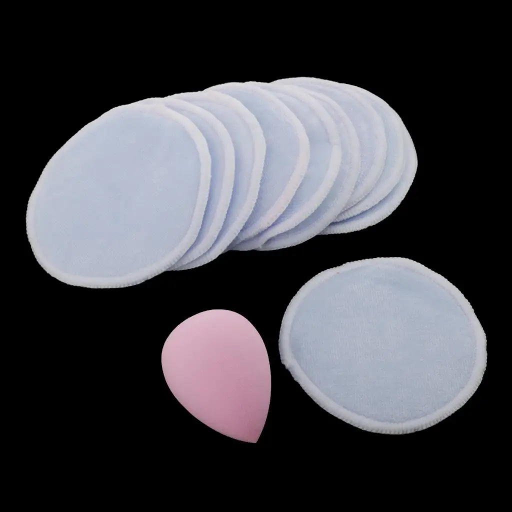 10Pcs Reusable Washable Facial Exfoliating Makeup Remover Pads