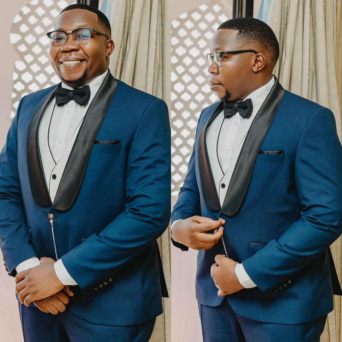 

Plus Size Men Tuxedos 2 Pcs Jacket Pants Shawl Lapel For Wedding Suit Business Single Breasted Evening Party Outfits Customized