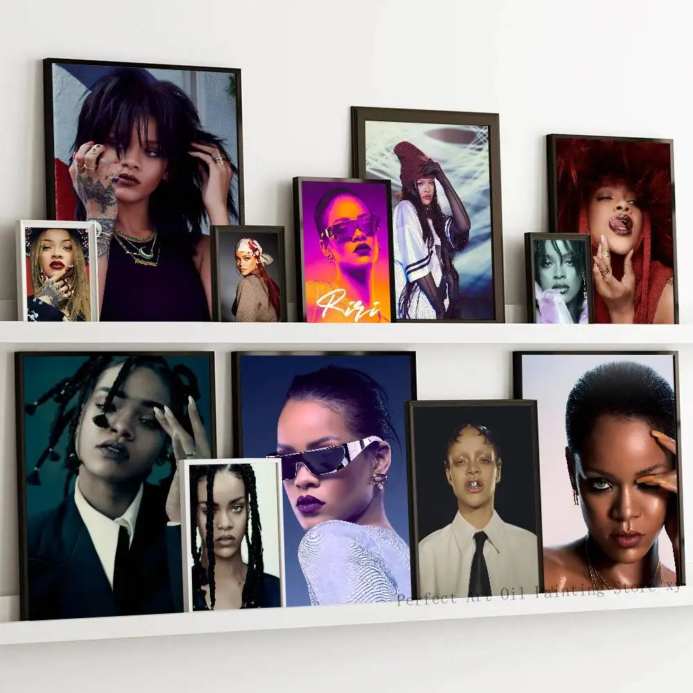 حار المغني R-ريهانا المشارك ذاتية اللصق الفن غرفة مدخل مطعم جدار ديكور الفن اللوحة #3