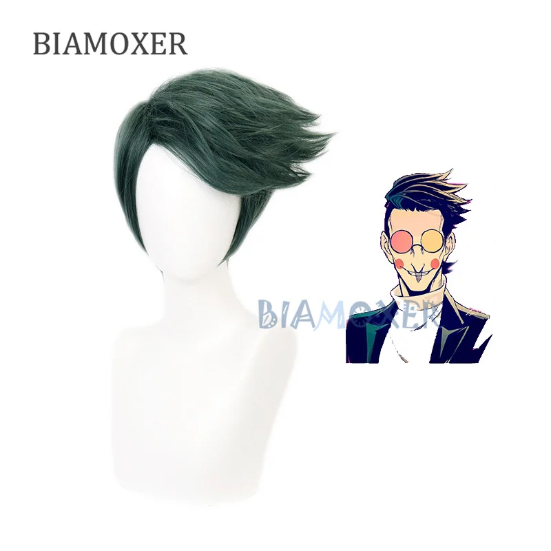 Mężczyźni Spamton okulary Cosplay Boss Spamton Cosplay peruki mieszane kolorowe okulary przeciwsłoneczne rekwizyt Cosplay