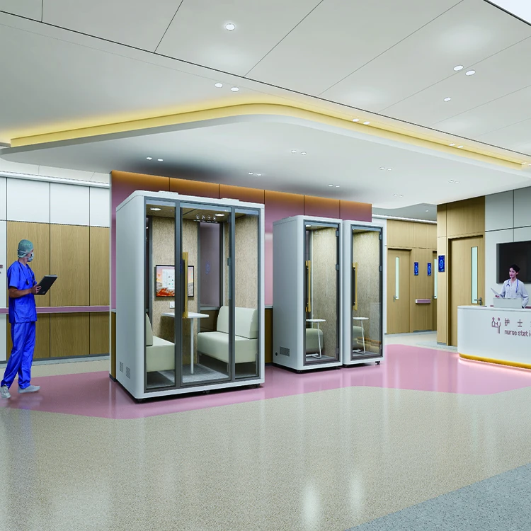 FOODLINE Customized Space Study Cabin Office Silent Booth Soundproof Modular Design Eco-Friendly Office Building Hotel Hospital