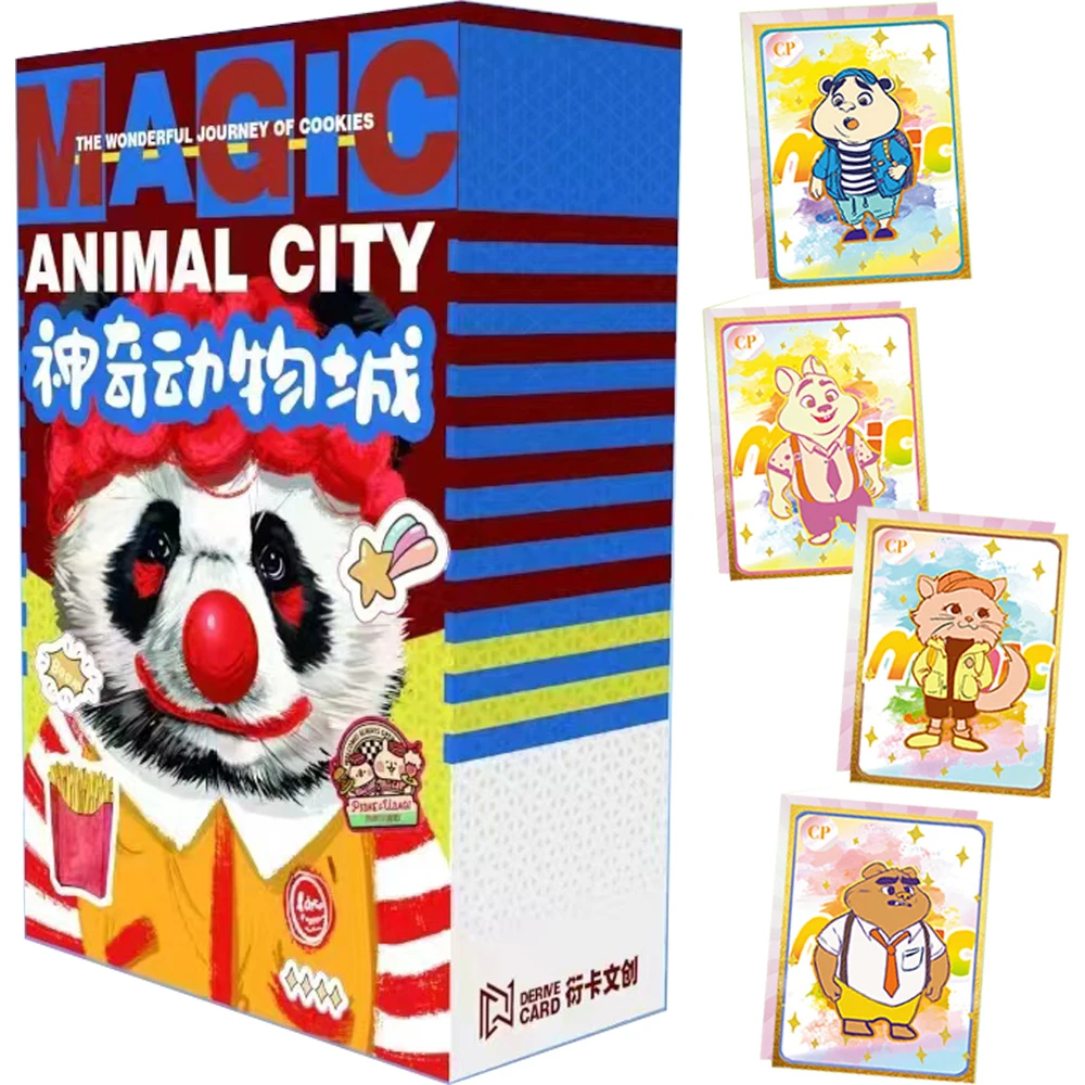 

Original Magic Animal City Card For Children Plute Raymond Sphink Fuss SSP protagonist Limited Game Collection Card Kids Gifts