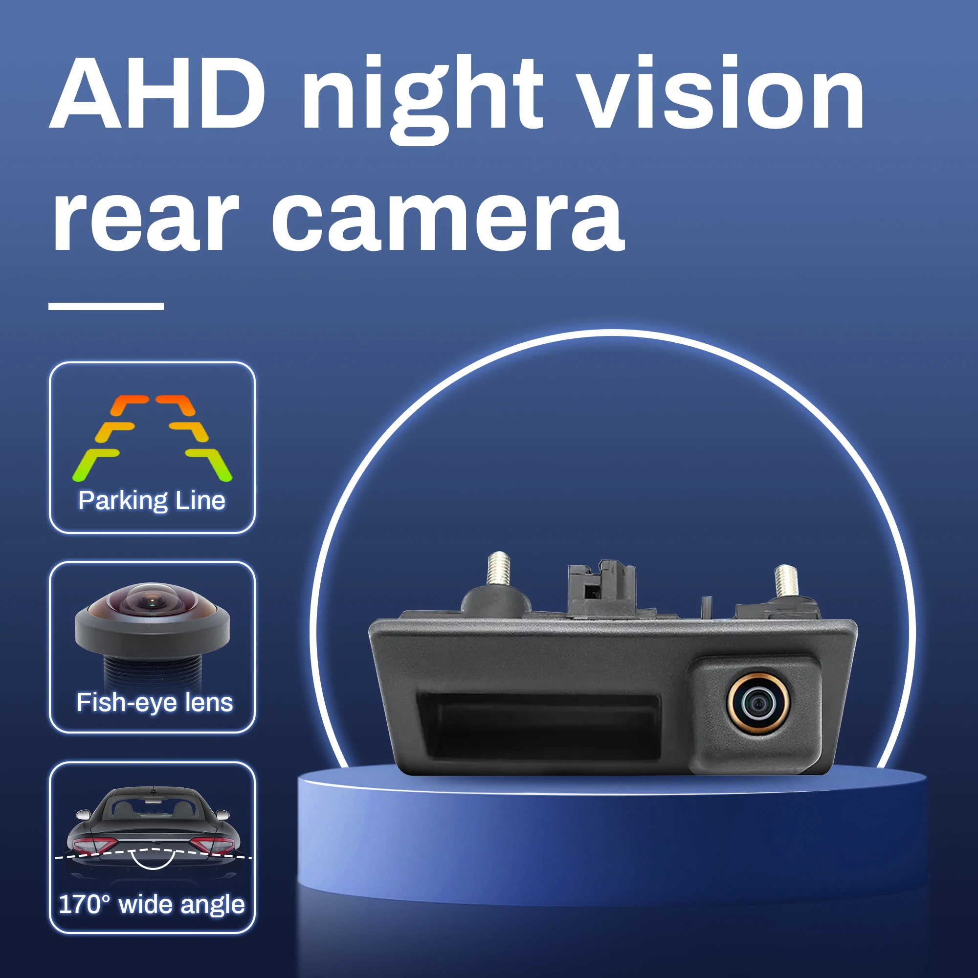 

Trunk Handle Camera AHD 1080P 170°Car Rear View For Volkswagen VW Passat Golf Polo B6 B7 Jetta Tiguan Touareg Audi A3 A4 A5 A6