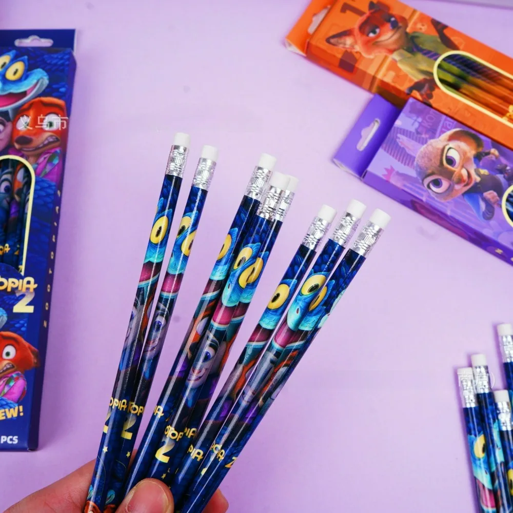 12 piezas/caja de dibujos animados # Judy. Lápices de Madera 2B para Niños, Útiles Escolares, Escritura, Dibujo, Regreso a Clases