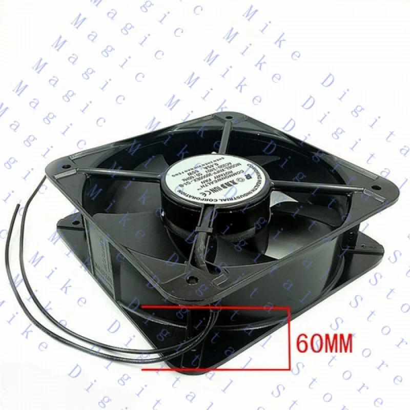 

UU FP20060EX-S1-B 20CM 200x200x60 MM 20060 AC 220V Double Ball Bearing Axial Fan