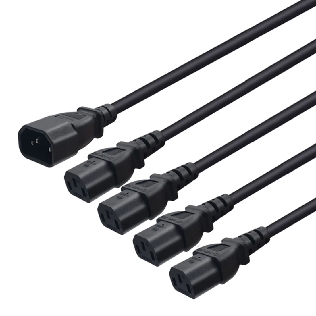 JORINDO Chất Lượng Cao C14 4 X C13, 250V/10A,IEC 320 C14 Nam Cắm Để 4XC13 Nữ Ổ Cắm Y Loại Bộ Chia Dây Nguồn