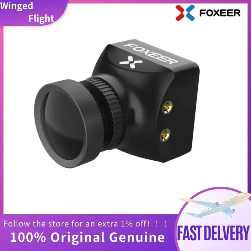 Foxeer Razer Mini V2 HD 5MP 2.1mm M12 Lens 1200TVL Standard FPV Camera NTSC PAL Switchable 4ms Latency 22*22mm for FPV Drone