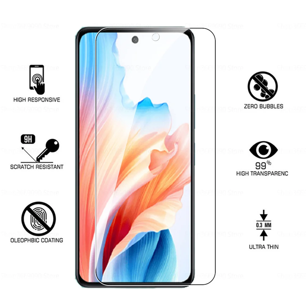 Dla Oppo A79 5G Glass 3Pcs Tempered Glass Screen Protector Dla Oppo A79 A 79 79A 6.72inch Armor Cover Protective Films CPH2553