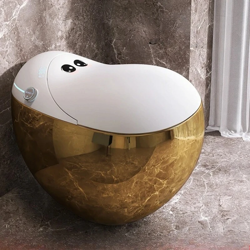 Golden smart toilet household fully automatic with water tank integrated without water pressure limit multi-function