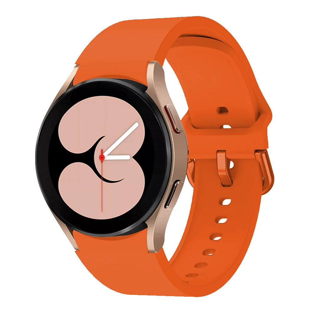 Correa de silicona suave para Samsung Galaxy Watch 6, 5, 4, 40mm, 44mm, reloj 6 clásico, 43mm, 47mm, Correa anticaída para hombres y mujeres
