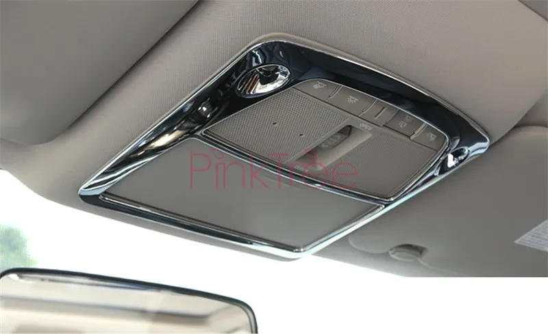 For Nissan NAVARA  2017  Chrome Interior Moulding Reader lamp Cover Trim Decorative Car Styling Accessories