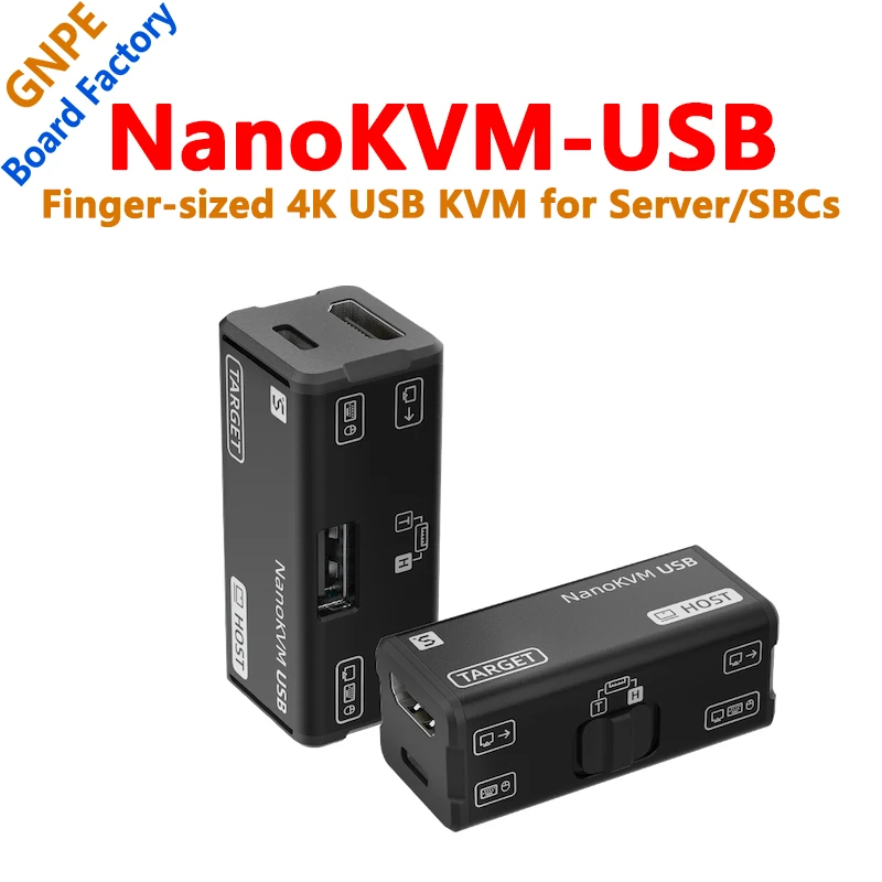 

NanoKVM-USB с пропаренным пальцем 4K USB KVM для серверных/SBC