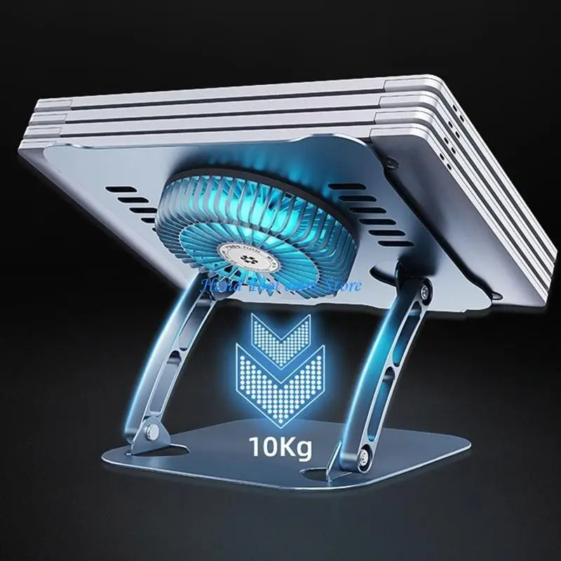 

H37F Notebook Cooler Stand Desktop Cooling Fan Laptop Radiator High Speed Fan Cooler Holder Support 10kg Lap Universal