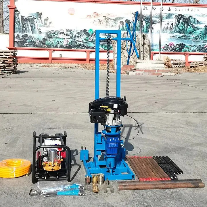 

Переносная буровая установка для отбора проб грунта, камня и бетона, бензиновая/дизельная, 15 метров, для работы одним человеком, высокоточное бурение