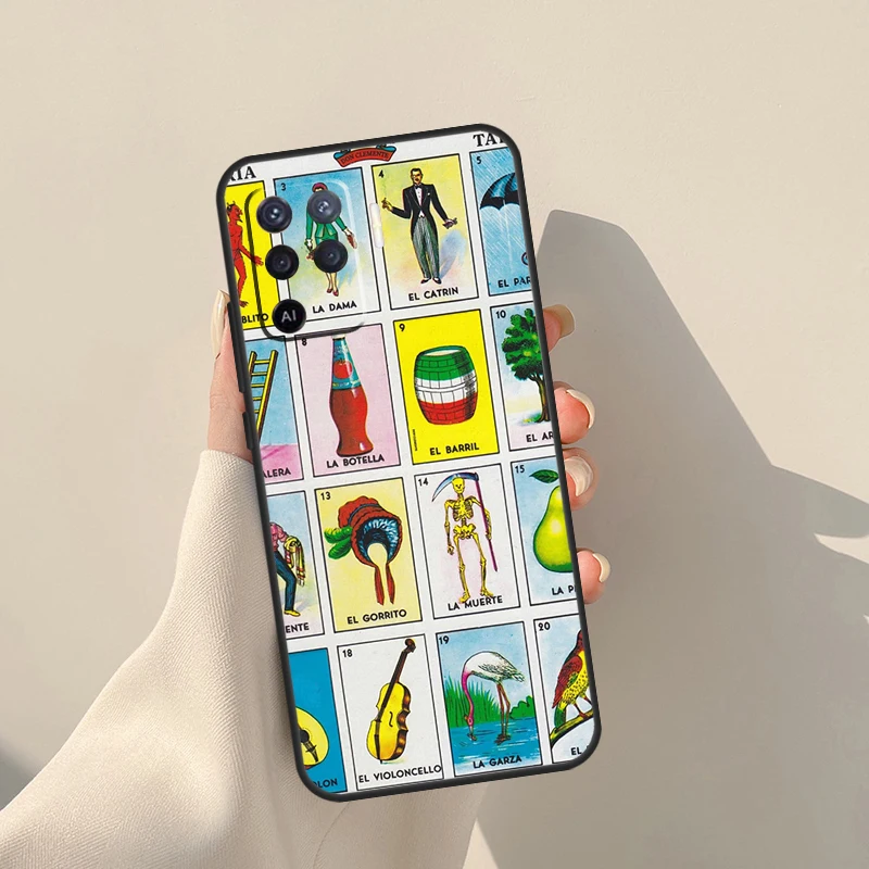 Mexican Bingo Loteria Case For Oppo A94 A74 A54 A60 A80 A40 A18 A38 A58 A78 A98 A96 A76 A16 A15 A17 A57 A77 A5 Pro view 2