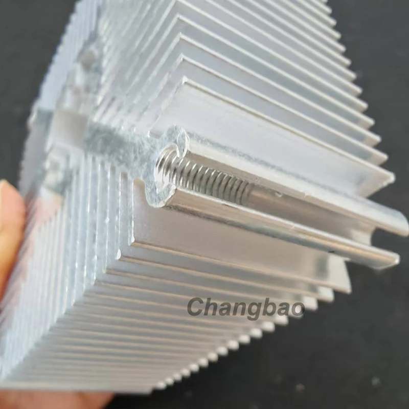 70*70*30mm Aluminum Heatsink with Copper Core for 30W 50W 100W High Power Leds