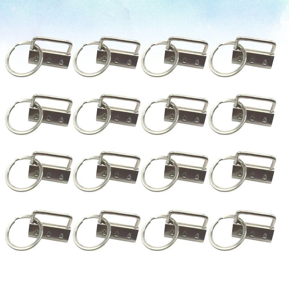 

25Pcs Key Fob Hardware Metal Wristlet Clip for DIY Fabric Keychains Lanyards Luggage Straps Handcraft Accessories