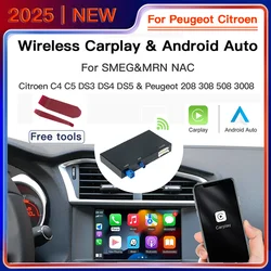 For Peugeot Wireless Apple Carplay Android auto adapter SMEG NAC 208 308 508 3008 Citroen C4 DS3 DS4 DS5 Multimedia module