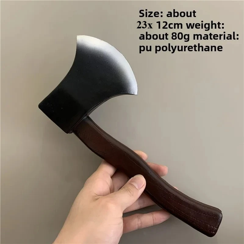 Model topora z PU, 23 cm / 9,06 cala, rekwizyty, średniowieczna katana, gadżety anime, prezent na Halloween, zabawki samurajskie na zewnątrz, cosplay dla chłopców, ekspozycja.