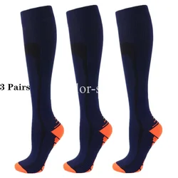 3 Pairs Compression Stockings Varicose Veins Socks Men Women Hiking Running Marathon Sports Socks Flight Travel Pregnancy Socks