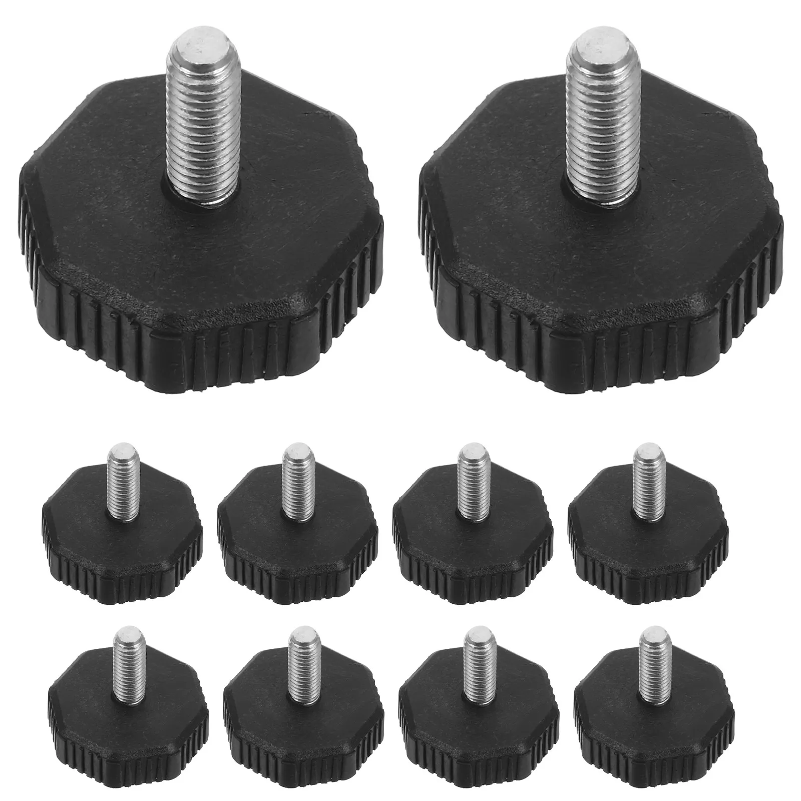 50Pcs Electronic Scale Screw Feet M8 Thread Adjustable Furniture Feet Levelers Anti Shock Vibration Isolation Pads for Table