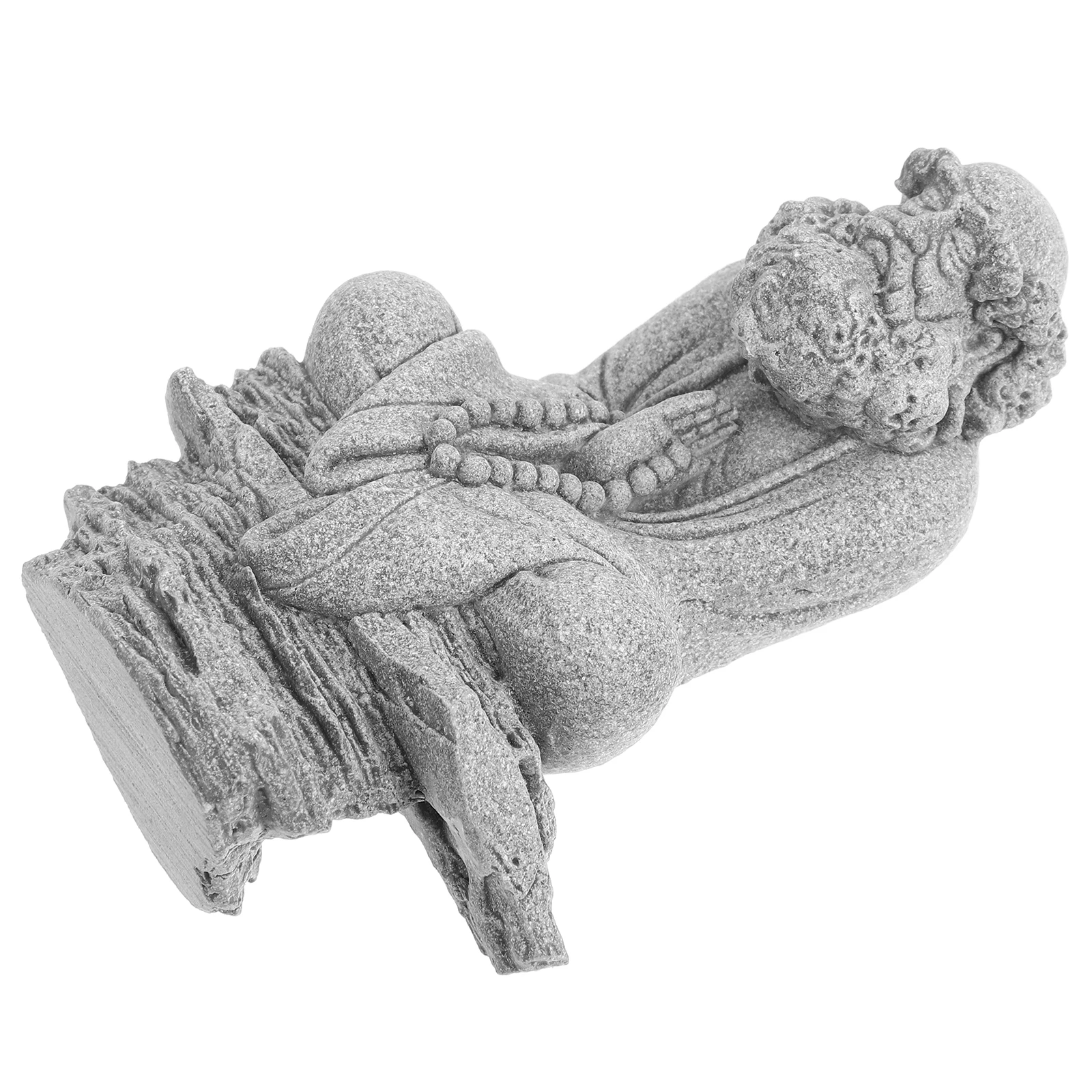 

Small Dharma Buddha Statue Exquisite Zen Decor for Garden Bonsai Indoor Desktop Fish Tank Buddha Decoration for Peaceful