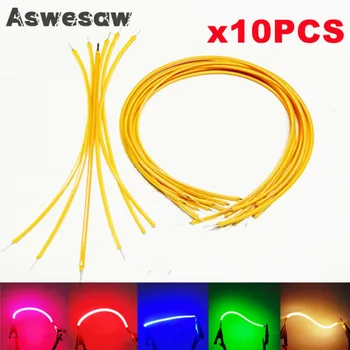 10 PZ 3 V Ultra Sottile COB LED Filamento Flessibile Lampadina A Spirale Filamento Retro Edison Lampadina Parti Della Lampada Diodo illuminazione striscia decorazione